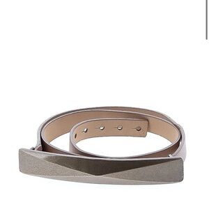 St. John Pyramid Belt Black Leather size L